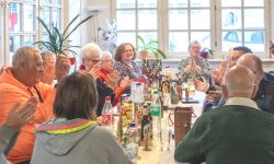 Vergnügte Stimmung bei der Adventsfeier in Hameln