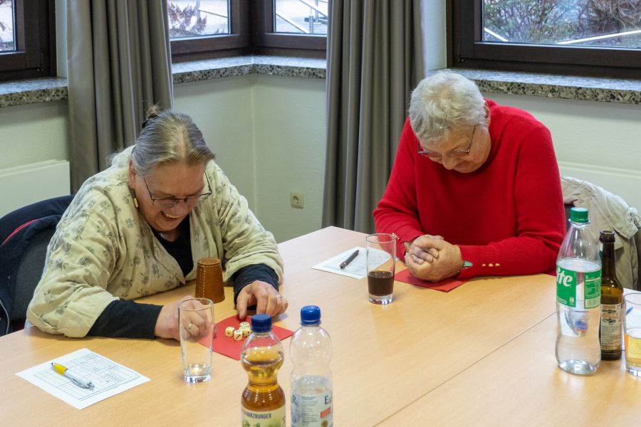 Die Kniffelbecher sorgten für viel Spaß …